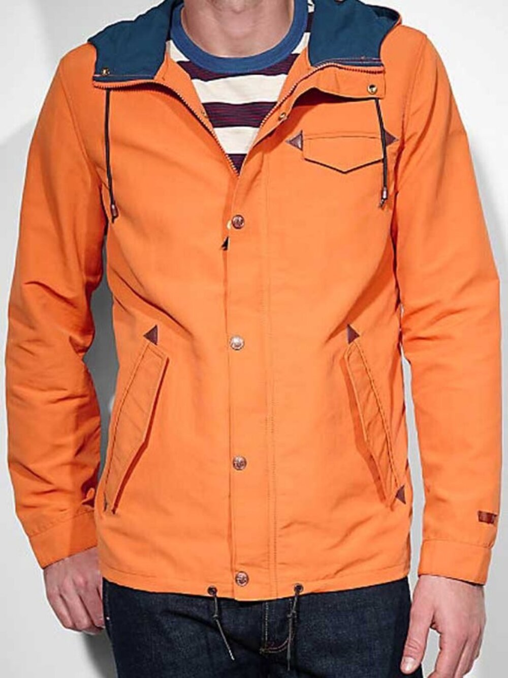 Levi's Naoshima Orange Euro Market Jacket Windbreaker Rain Coat NIB Tag XXL
